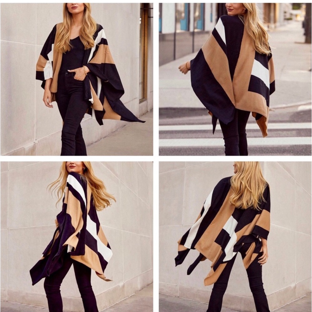 NEW! Parrish LA Colorblock Wrap Women’s One Size - Picture 5 of 6